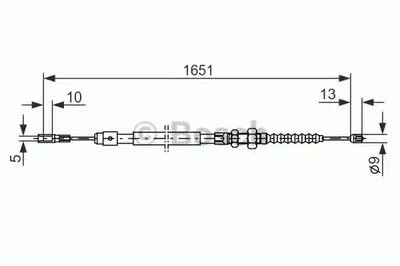 Трос, стояночная тормозная система BOSCH купить