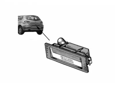 Фонарь освещения номерного знака VAN WEZEL купить