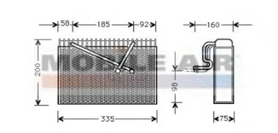 Испаритель, кондиционер VAN WEZEL купить