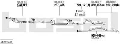 Система выпуска ОГ BOSAL купить