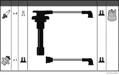 Комплект проводов зажигания HERTH+BUSS JAKOPARTS купить