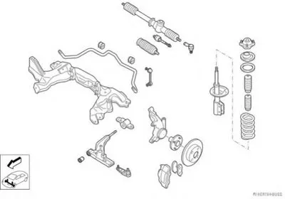 Рулевое управление; Подвеска колеса HERTH+BUSS JAKOPARTS купить