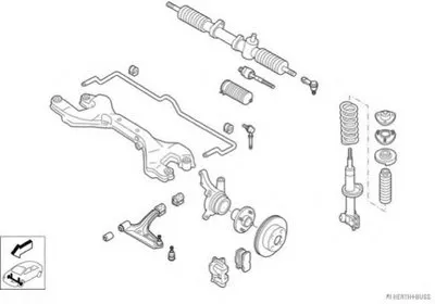 Рулевое управление; Подвеска колеса HERTH+BUSS JAKOPARTS купить