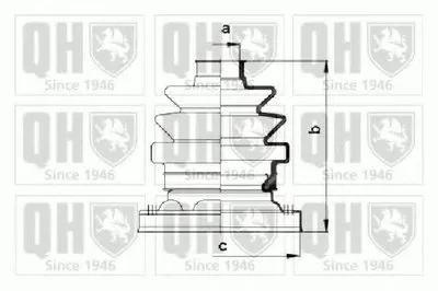 Комплект пылника, приводной вал QUINTON HAZELL купить