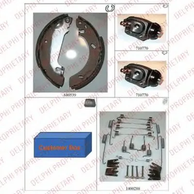 Комплект тормозных колодок DELPHI купить