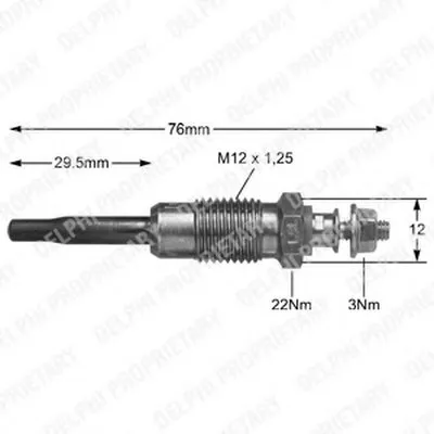 Свеча накаливания DELPHI купить