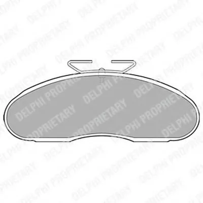 Комплект тормозных колодок, дисковый тормоз DELPHI купить