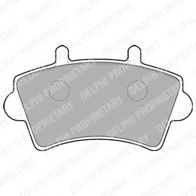 Комплект тормозных колодок, дисковый тормоз DELPHI купить