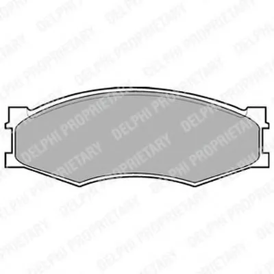 Комплект тормозных колодок, дисковый тормоз DELPHI купить