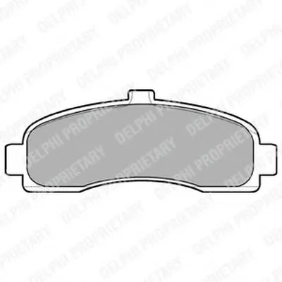 Комплект тормозных колодок, дисковый тормоз DELPHI купить
