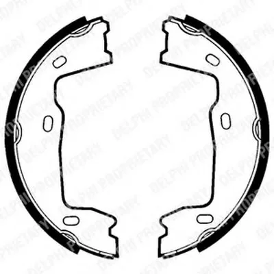 Комплект тормозных колодок, стояночная тормозная система DELPHI купить