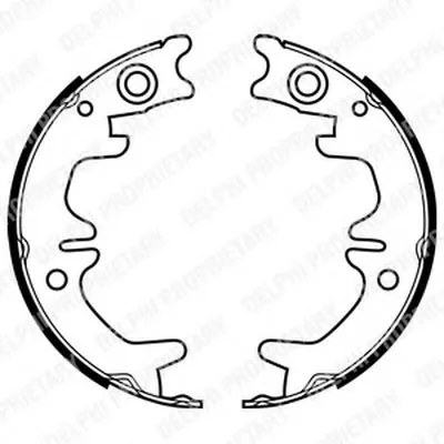 Комплект тормозных колодок, стояночная тормозная система DELPHI купить