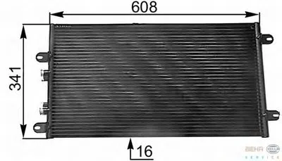 Конденсатор, кондиционер BEHR HELLA SERVICE купить