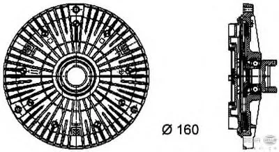 Сцепление, вентилятор радиатора BEHR HELLA SERVICE купить