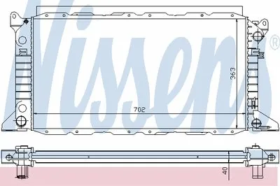 Радиатор, охлаждение двигателя NISSENS купить