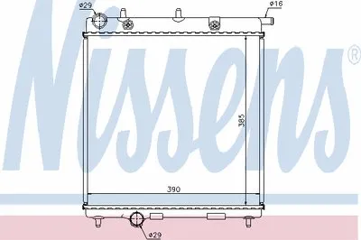 Радиатор, охлаждение двигателя NISSENS купить