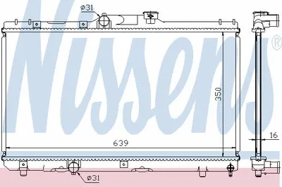 Радиатор, охлаждение двигателя NISSENS купить