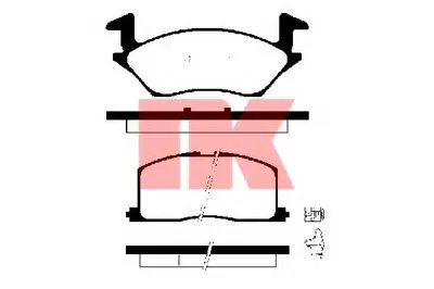 Комплект тормозных колодок, дисковый тормоз NK купить