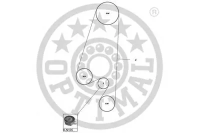 Комплект ремня ГРМ OPTIMAL купить