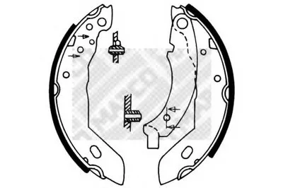 Комплект тормозных колодок MAPCO купить