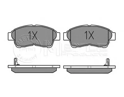 Комплект тормозных колодок, дисковый тормоз MEYLE купить