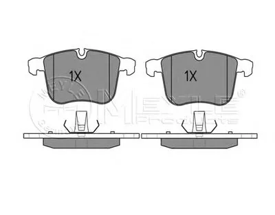Комплект тормозных колодок, дисковый тормоз MEYLE купить