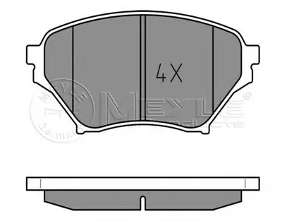 Комплект тормозных колодок, дисковый тормоз MEYLE купить