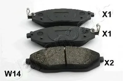 Комплект тормозных колодок, дисковый тормоз JAPANPARTS купить