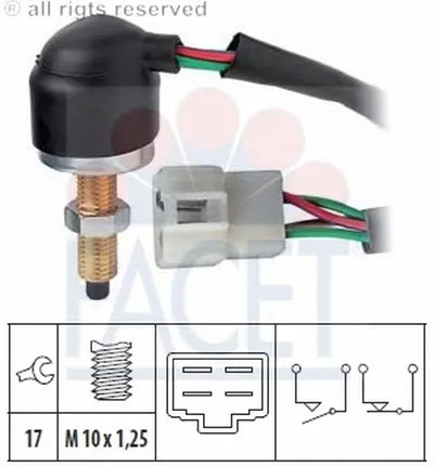 Выключатель фонаря сигнала торможения FACET купить