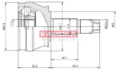 Шарнирный комплект, приводной вал KAMOKA KAMOKA купить