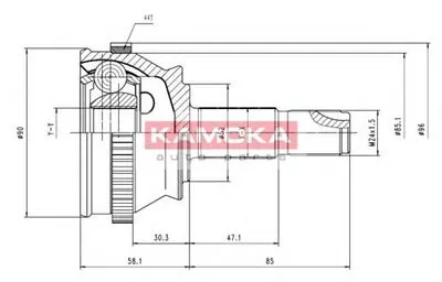 Шарнирный комплект, приводной вал KAMOKA KAMOKA купить