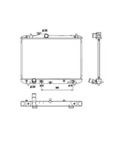 Радиатор, охлаждение двигателя NRF купить