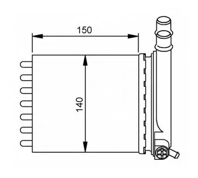 Теплообменник, отопление салона NRF купить