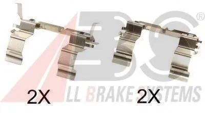 Комплектующие, колодки дискового тормоза A.B.S. купить