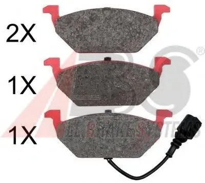 Комплект тормозных колодок, дисковый тормоз SPORTLINE A.B.S. купить