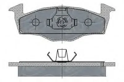 Комплект тормозных колодок, дисковый тормоз SCT Germany купить