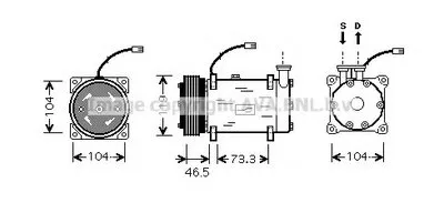 Компрессор, кондиционер AVA QUALITY COOLING купить
