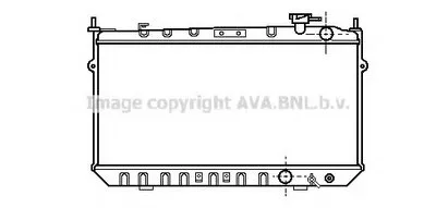 Радиатор, охлаждение двигателя AVA QUALITY COOLING купить