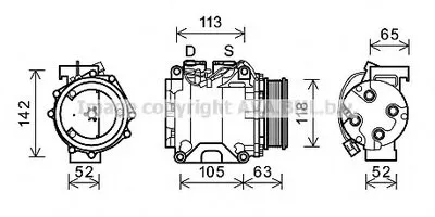 Компрессор, кондиционер AVA QUALITY COOLING купить
