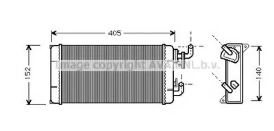 Теплообменник, отопление салона AVA QUALITY COOLING купить
