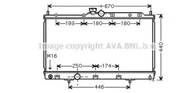 Радиатор, охлаждение двигателя AVA QUALITY COOLING купить
