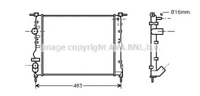 Радиатор, охлаждение двигателя AVA QUALITY COOLING купить