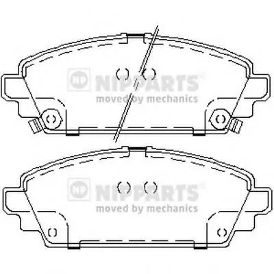 Комплект тормозных колодок, дисковый тормоз NIPPARTS купить