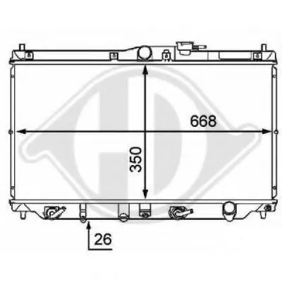 Радиатор, охлаждение двигателя DIEDERICHS купить