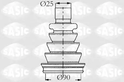 Комплект пылника, приводной вал SASIC купить