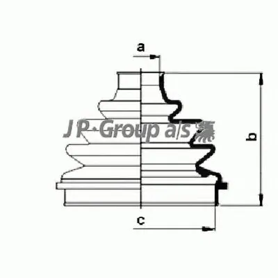Комплект пылника, приводной вал QH JP GROUP купить