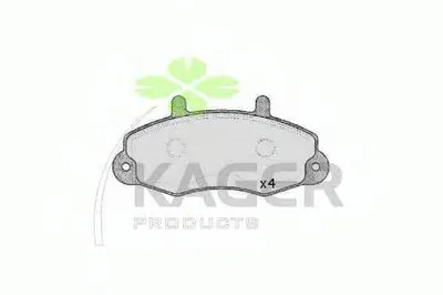 Комплект тормозных колодок, дисковый тормоз KAGER купить