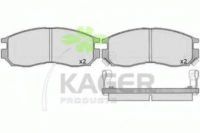 Комплект тормозных колодок, дисковый тормоз KAGER купить