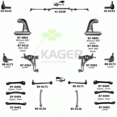 Подвеска колеса KAGER купить
