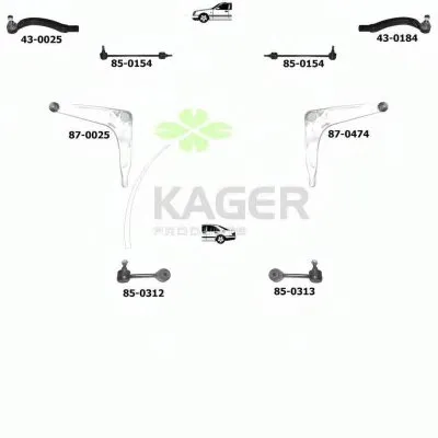 Подвеска колеса KAGER купить